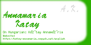 annamaria katay business card